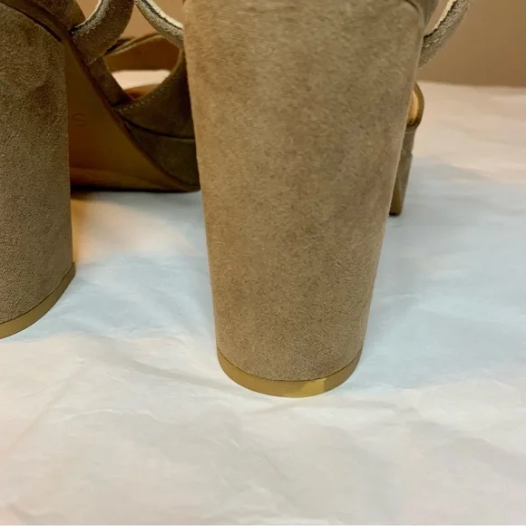 SOUL Naturalizer Taupe Block Heel Platform Sandal | 9M - Picture 13 of 13